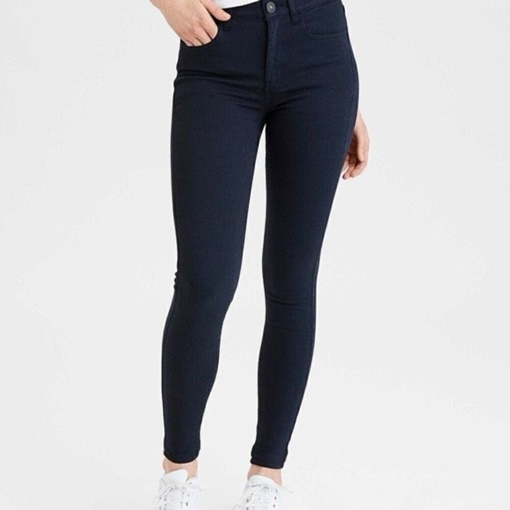 ✨AE Super Stretch Hi-Rise Navy Sz 12 Jegging Pants✨